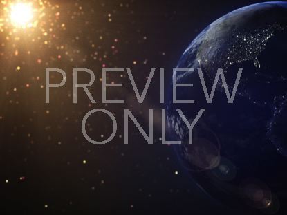 Particle Glow Earth Stars