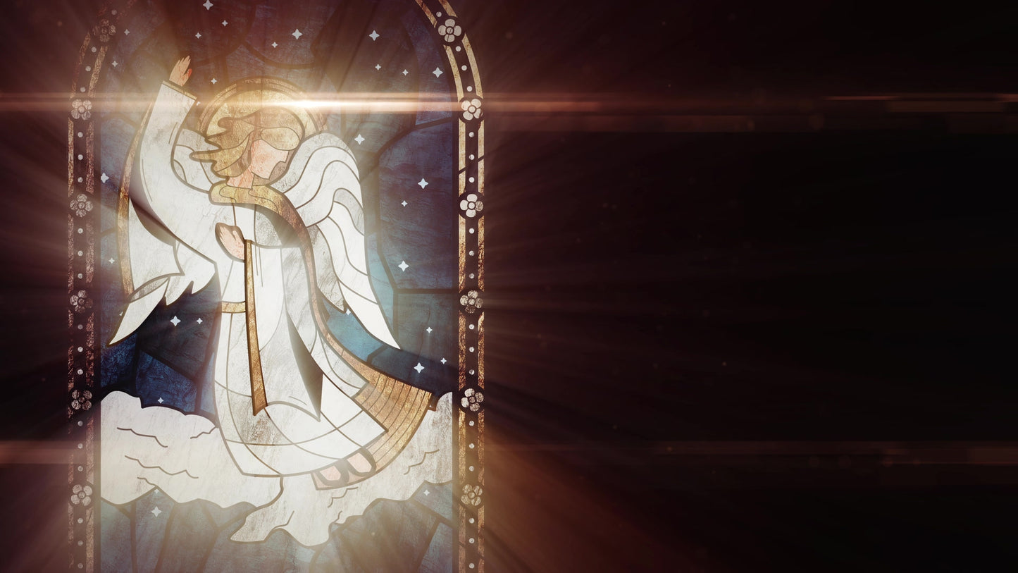 Nativity Glass Angel Still