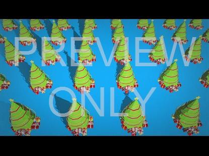 Christmas Trees Blue Still