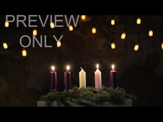 Rustic Christmas Advent Candles Week 4 Still