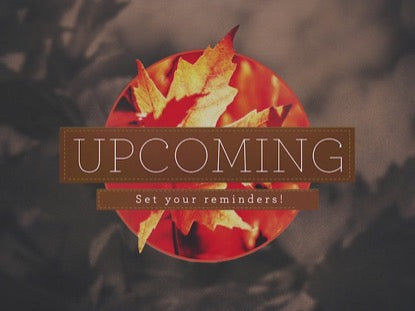 Autumn Colors Upcoming