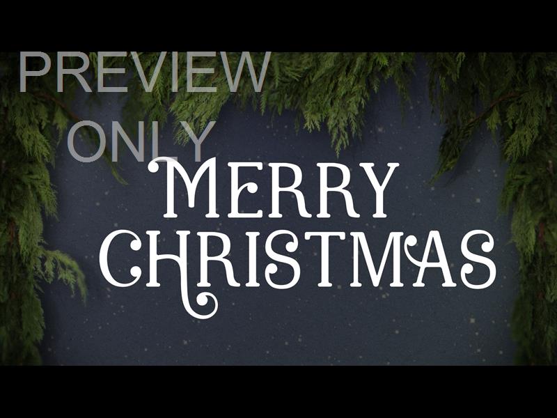 Garland Merry Christmas Still