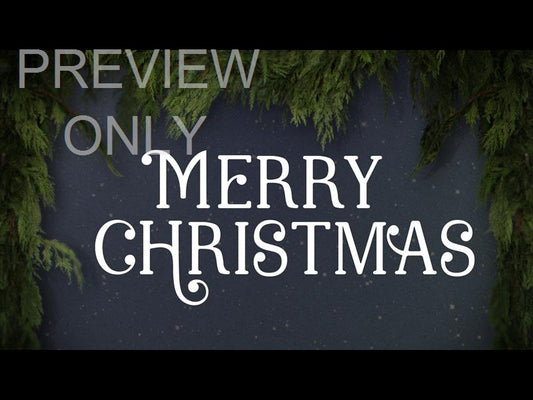 Garland Merry Christmas Still