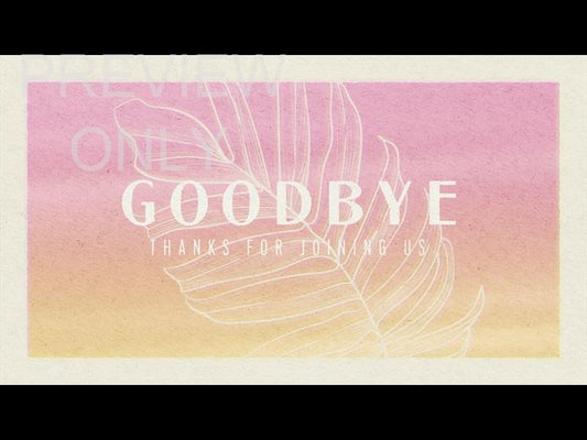 Paper Palm Goodbye Still