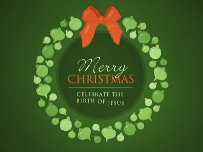 Ornament Wreath Merry Christmas