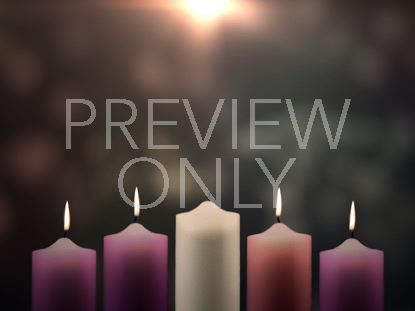Advent Candles Peace Week 4