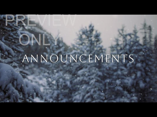 Snow Shimmer: Announcements Still