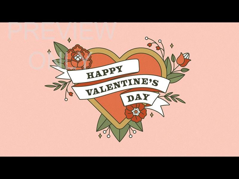 Happy Valentines Day Title Still