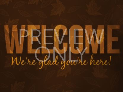 Orange Fall Welcome Still