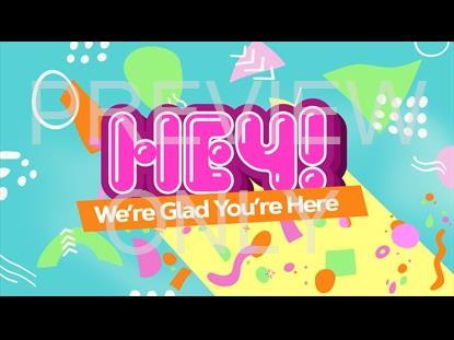Kids Church Neon Hey Graphic