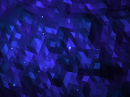 Fractal Flood Deep Blue