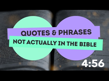 Phrases Not In The Bible - Countdown