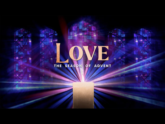 Advent Stained Glass Love