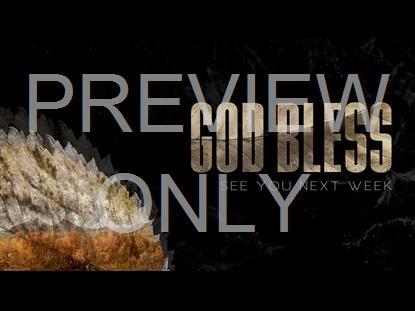 Autumn Falling God Bless Graphic
