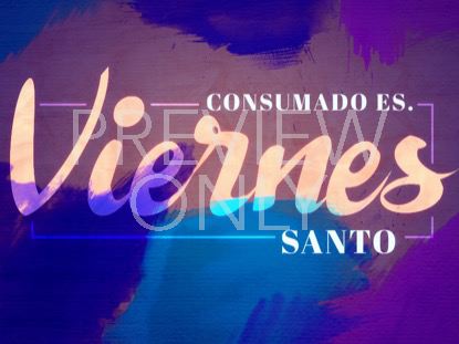 Sanctified Lamb Good Friday Still - Spanish