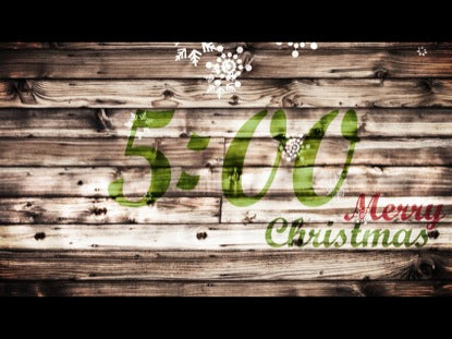 Wood Christmas Countdown
