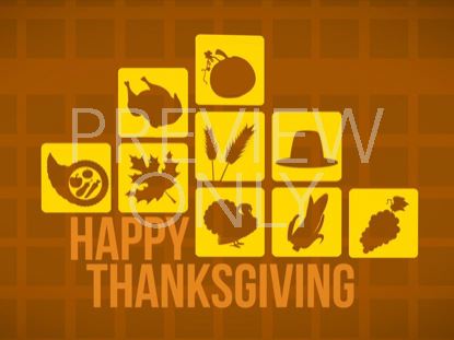 Happy Thanksgiving Icon Title Still