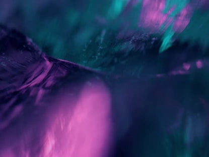 Sculpted Glass Teal Purple Bright