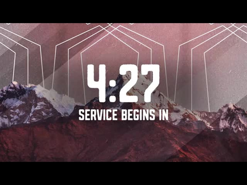 Abstract Mountains Countdown