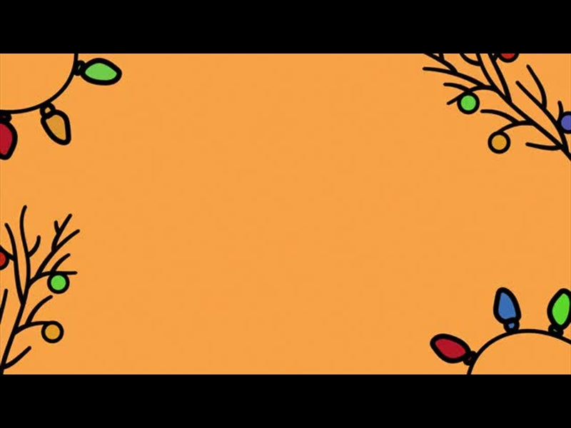 Christmas Time Is Here: Orange Plain