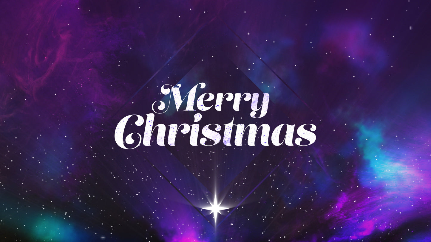 Christmas Galaxy Merry Christmas Still