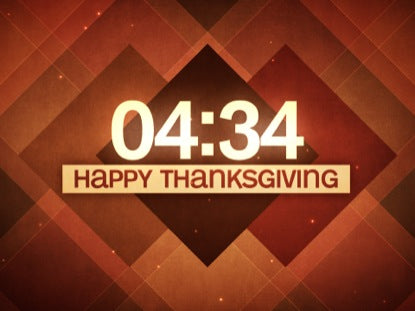 Plaid Thanksgiving Countdown