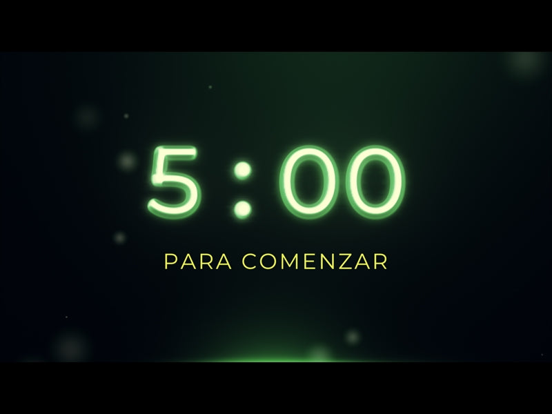 Cuenta Regresiva De Neon Verde