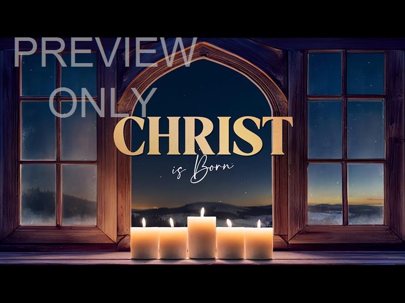 Winter Advent Christ Is Born Still