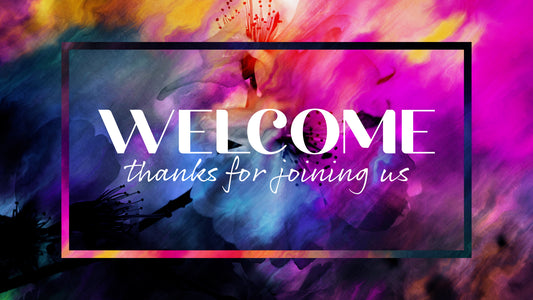 Painted Flowers Welcome