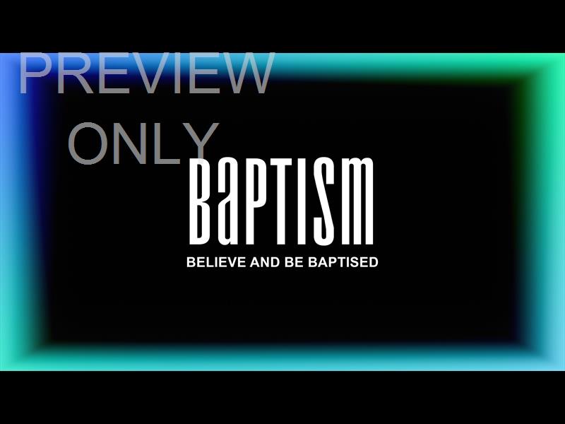 Gradient Border Baptism Still