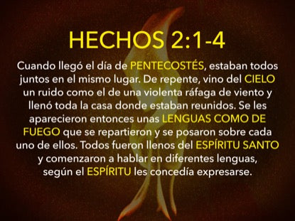 Holy Flame Acts Motion - Spanish
