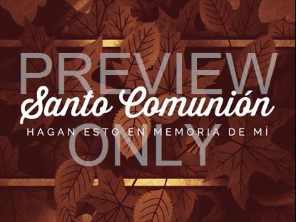 Harvest Gathering Communion Still Spanish