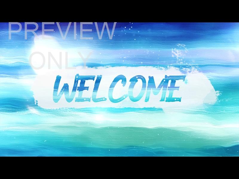 Watercolor Canvas Welcome Still
