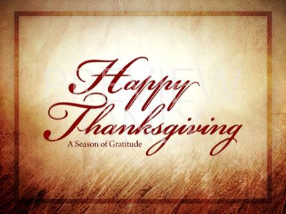 Thanksgiving Welcome Title Still