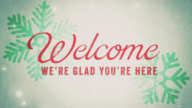 Snow Light Christmas Welcome
