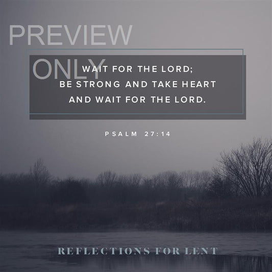 Reflections For Lent 1