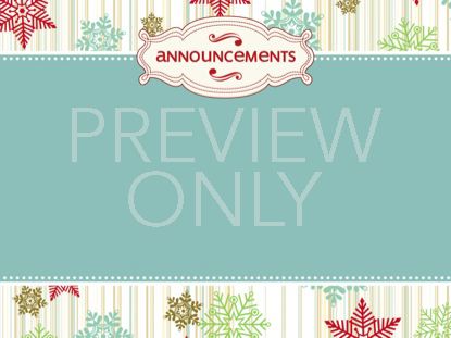 Vintage Holiday Announcements