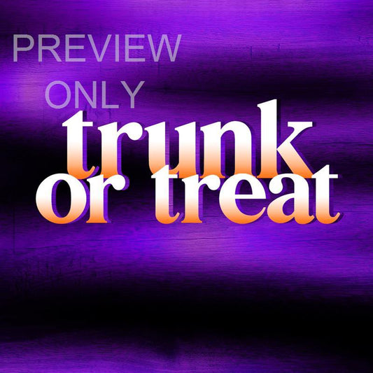 Wooden Gradients Trunk Or Treat