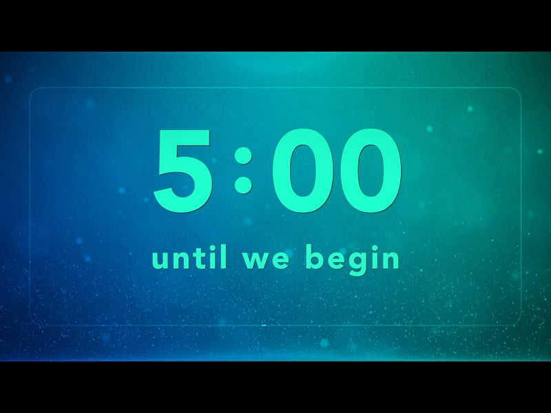 Aqua Blue Countdown
