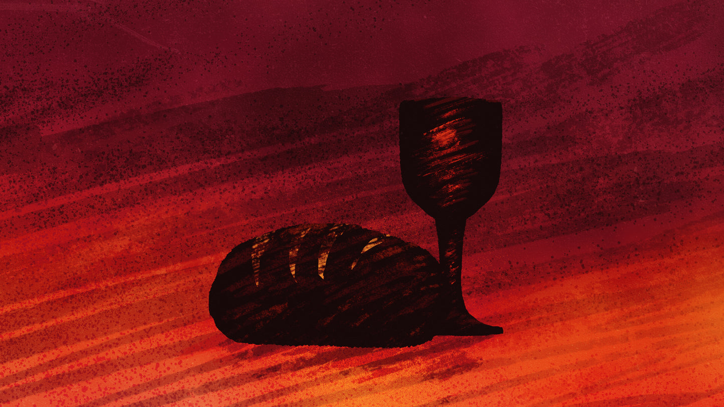 Painted Good Friday Communion