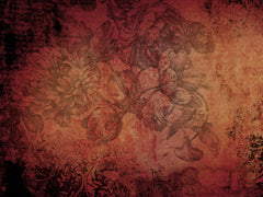 Grunge Flowers Red