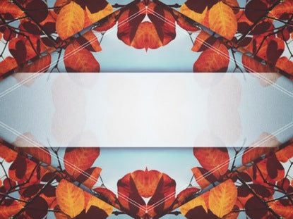 Fall Kaleidoscope Welcome Blank