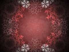 Snowflake Wreath Red