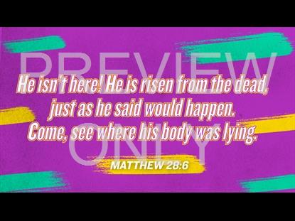 Easter Service Volume One Scripture Still