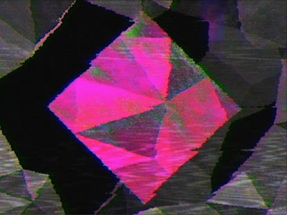 Pink Diamond On Bw Retro