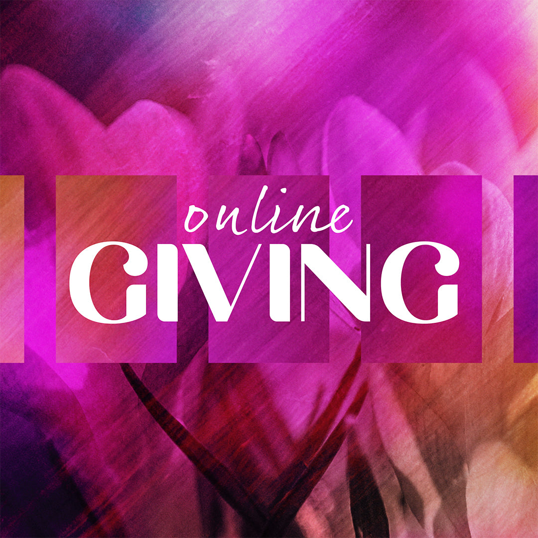Painted Flowers Social Graphic Online Giving
