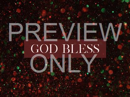 Christmas Glitter God Bless