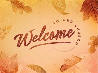 Stamped Leaves Welcome