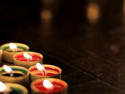 Red Green Christmas Candles