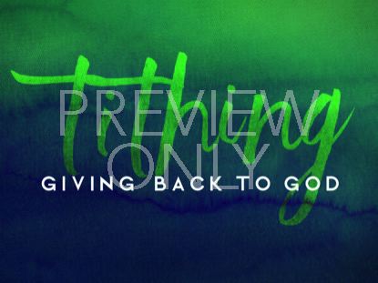 Watercolor Contrast Tithing Still